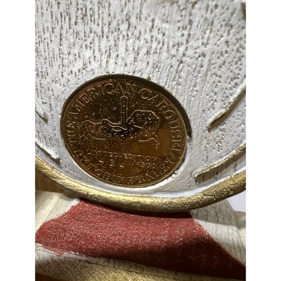 Vtg Tobin Fraley Sankyo Wurlitzer Carousel Horse Music Box - Picture 7 of 13